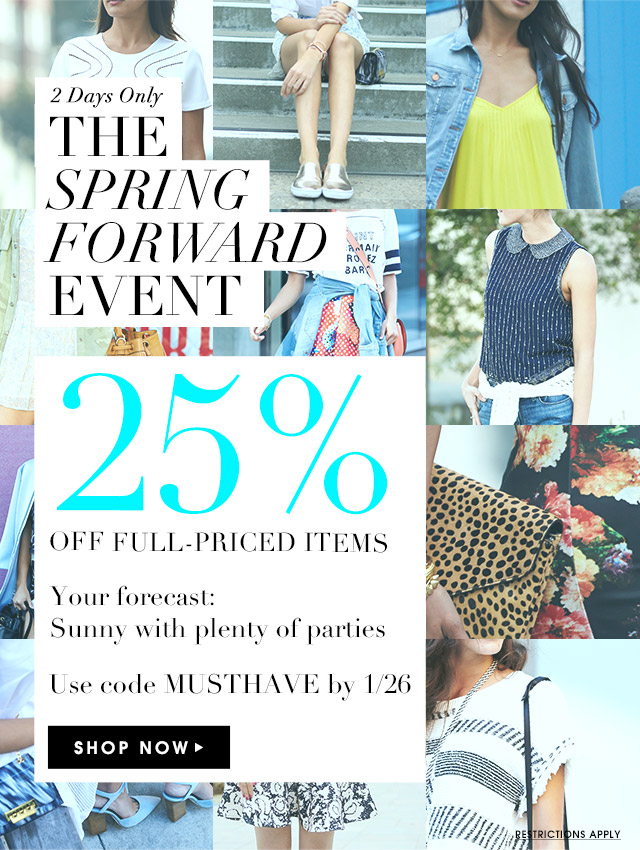 Sale Alert Piperlime 25% Off Full Priced Items Spring Forward Event thecovetable
